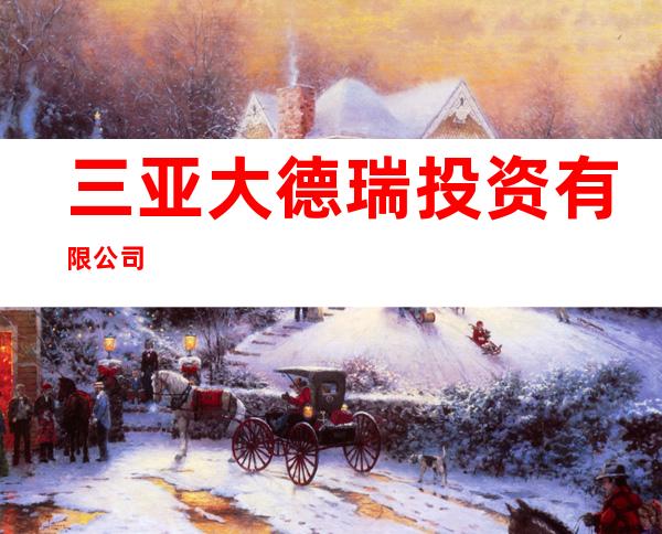 三亚大德瑞投资有限公司